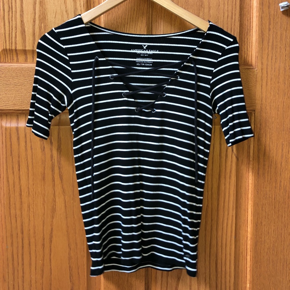 Striped American Eagle Shirt